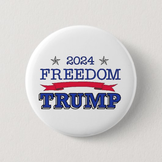 TRUMP FREEDOM 2024 BUTTON (Voorkant)