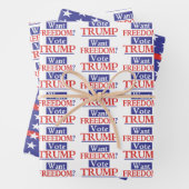 Trump Freedom Wrapping Paper (In situ)