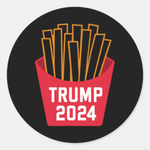 Trump Fries 2024 Trump Fries 2024 Ronde Sticker