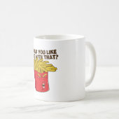 Trump Fries/ Funny Trump Koffiemok (Voorkant rechts)