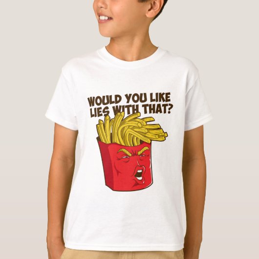 Trump Fries/ Funny Trump T-shirt (Voorkant)