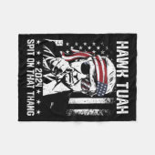 Trump Funny Hawk Tush spuugde op die ding Fleece Deken (Voorkant (Horizontaal))