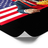 Trump Funny Make Fries Great Again Trump Mega 2024 Poster (Hoek)