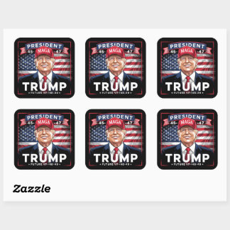 Trump Future VP 48-49 Vierkante Sticker