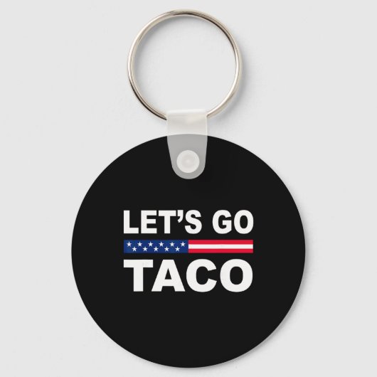 Trump Gaat Altijd Op De Loop Kom Op Taco Grappig Sleutelhanger (Voorkant)