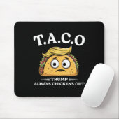 Trump Gaat Altijd Op De Loop Taco Grappige Taco Tr Muismat (Met muis)