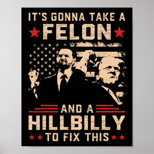 Trump gaat een misdadiger en Hillbilly naar huis s Poster (Voorkant)