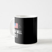 Trump gaat het oplossen - koffiemok (Voorkant links)