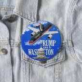 Trump gaat naar Washington Ronde Button 4,0 Cm (In situ)