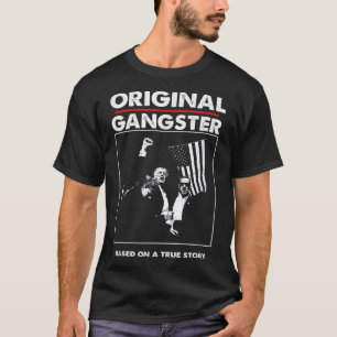 Trump-gangster voor President 47 Patriotic T-shirt