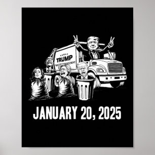 Trump Garbyge Truck Waste Management Inauguratieda Poster