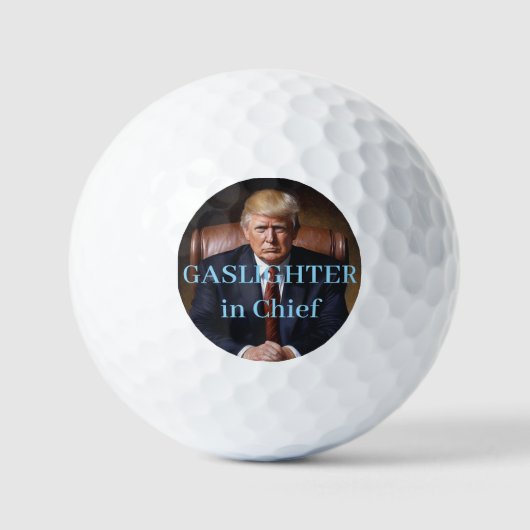 Trump Gaslighter in Chief Golfballen (Voorkant)