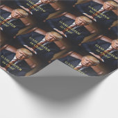Trump Gasmasker-in-Chief Cadeaupapier (Hoek)