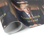 Trump Gasmasker-in-Chief Cadeaupapier (Rol Hoek)