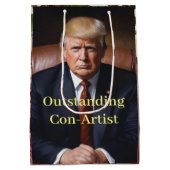 Trump Gasmasker-in-Chief Medium Cadeauzakje (Achterkant)