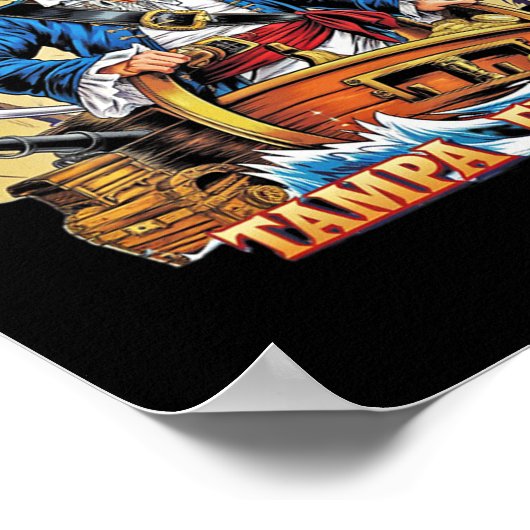 Trump Gasparilla Tampa FL 2025 Piratenfestival Poster (Hoek)