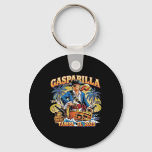 Trump Gasparilla Tampa FL 2025 Piratenfestival Sleutelhanger