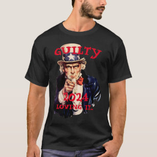 Trump gearresteerd 2024 oom Sam T-shirt