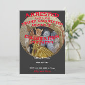 Trump Gearresteerd Veroordeeld Feestviering Kaart (Staand voorkant)