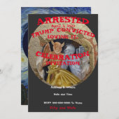 Trump Gearresteerd Veroordeeld Feestviering Kaart (Voorkant / Achterkant)