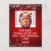 Trump gearresteerde dromen komen uit Kerstmis Briefkaart (Voorkant)
