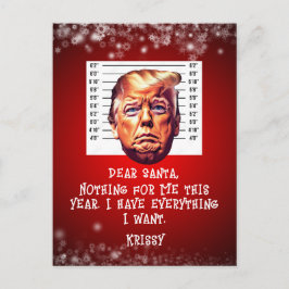 Trump gearresteerde dromen komen uit Kerstmis Briefkaart