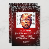 Trump gearresteerde dromen komen uit Kerstmis Feestdagenkaart (Voorkant / Achterkant)