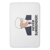 Trump geeft nooit Mok Badmat (Voorkant Verticaal)