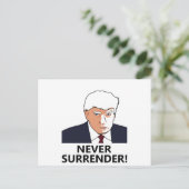 Trump geeft nooit Mok Briefkaart (Staand voorkant)