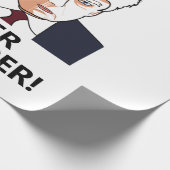 Trump geeft nooit Mok Cadeaupapier (Hoek)