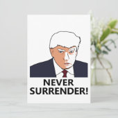 Trump geeft nooit Mok Kaart (Staand voorkant)