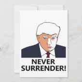Trump geeft nooit Mok Kaart (Achterkant)