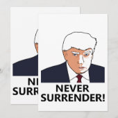 Trump geeft nooit Mok Kaart (Voorkant / Achterkant)