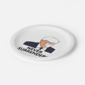 Trump geeft nooit Mok Papieren Bordje (Gekanteld)