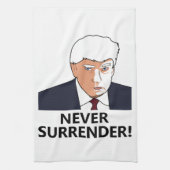 Trump geeft nooit Mok Theedoek (Verticaal)