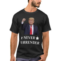 Trump geeft T-shirt nooit op