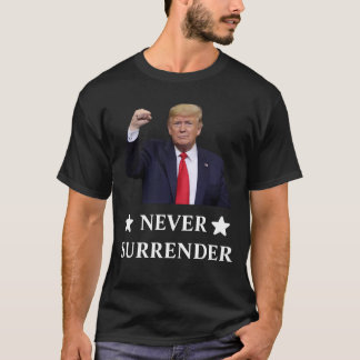 Trump geeft T-shirt nooit op