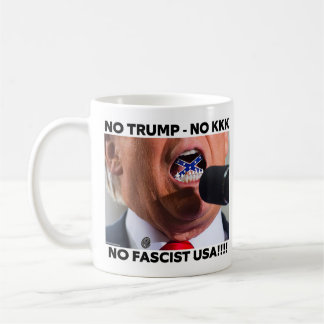 TRUMP "GEEN FASCISTISCH USA" KOFFIEBEEKER KOFFIEMOK