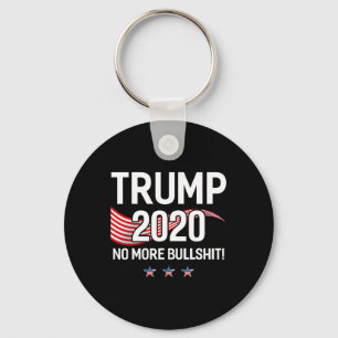 Trump Geen Stier Meer T-shirt Vlag T-shirt Grappig Sleutelhanger