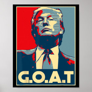 Trump Geit Middelvinger Verkiezing 2024 Republikei Poster