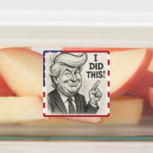 Trump-gelijkenis wijst op 'ik heb dit gedaan'-Stic Labels (Aangebracht)