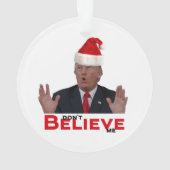 Trump, geloof me niet ornament (achterkant)