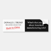Trump gemaakt in de china bumper sticker (Voorkant)