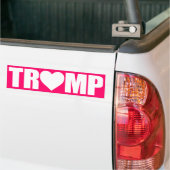 ""TRUMP" GESPELD MET HEART" BUMPERSTICKER (Op Truck)