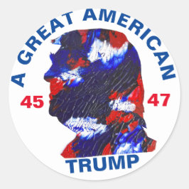 Trump geweldig Amerikaans Ronde Sticker
