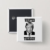 Trump Gewenst Poster Treinde Vierkante Button 5,1 Cm (Voorkant /achterkant)