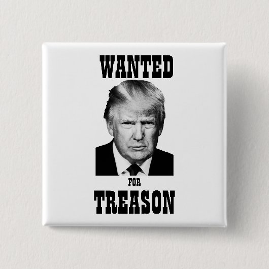 Trump Gewenst Poster Treinde Vierkante Button 5,1 Cm (Voorkant)