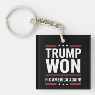 Trump Gewonnen MAGA Trump Winnaar 2024 Repareer Am Sleutelhanger