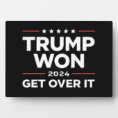 Trump Gewonnen Moet Ermee Leven 2024 Fotoplaat (voorkant)