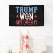Trump Gewonnen Opgelost 2024 Spandoek (Insitu)
